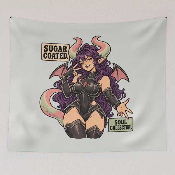 Item preview, Pastel-style gummy demon girl designed and sold by Apocalyptic Art Studio.