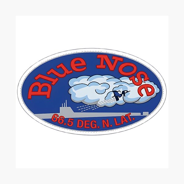 Item preview, Blue Nose Submarine Arctic Circle Patch designed and sold by CharlieDesings.