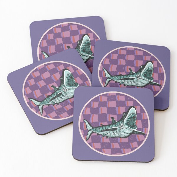 Item preview, Great White Shark | Retro Ocean Art | Marine Wildlife designed and sold by Half Mess.