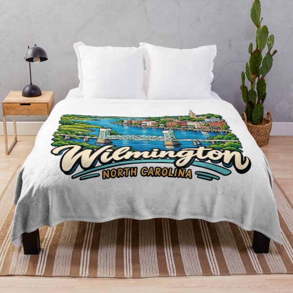 Item preview, Hand Drawn Wilmington North Carolina Travel Souvenir Landmark Gift designed and sold by MichaeIRellov.