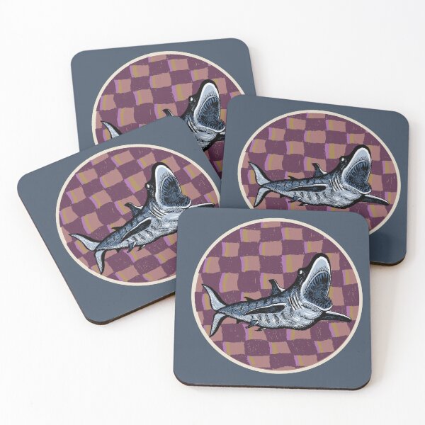 Item preview, Great White Shark | Retro Ocean Art | Marine Wildlife designed and sold by Half Mess.