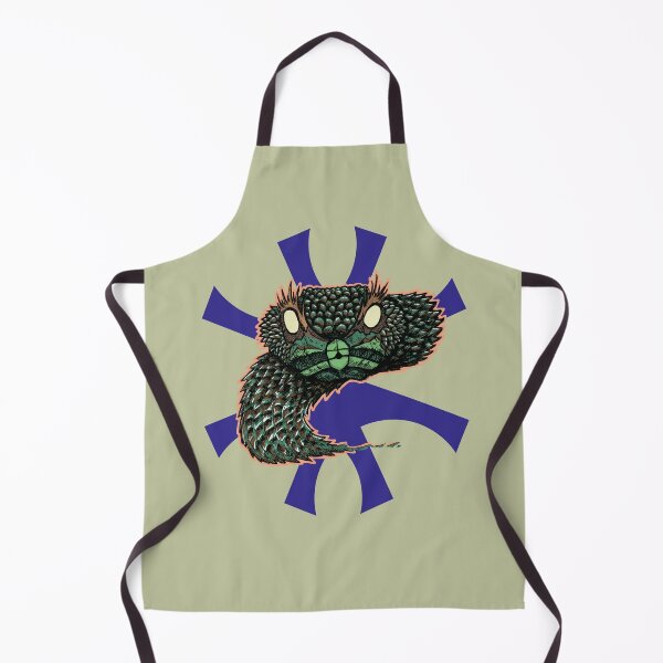 Item preview, Snake Head | Tribal Reptile Art | Dark Wildlife Illustration designed and sold by Half Mess.