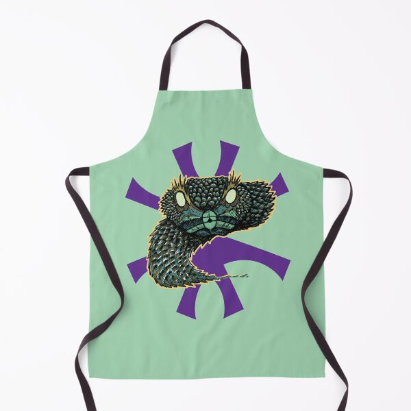 Item preview, Snake Head | Tribal Reptile Art | Dark Wildlife Illustration designed and sold by Half Mess.