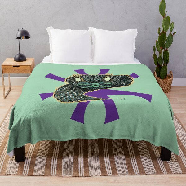 Item preview, Snake Head | Tribal Reptile Art | Dark Wildlife Illustration designed and sold by Half Mess.