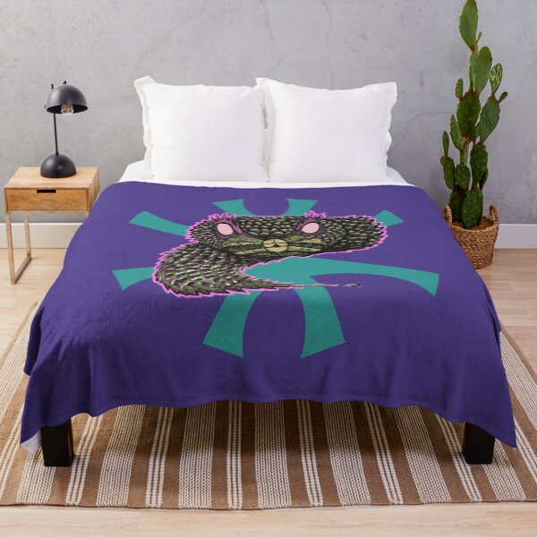Item preview, Snake Head | Tribal Reptile Art | Dark Wildlife Illustration designed and sold by Half Mess.