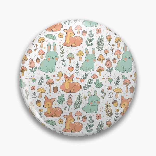Item preview, Retronik Pattern Collection Cute Y2K Woodland Watercolor designed and sold by ART ATTACK ZONE.