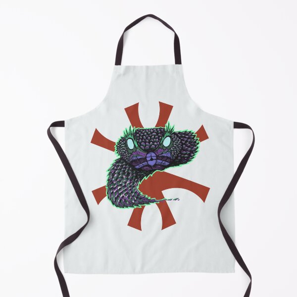 Item preview, Snake Head | Tribal Reptile Art | Dark Wildlife Illustration designed and sold by Half Mess.