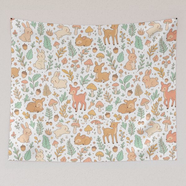 Item preview, Sabertech Pattern Collection Cute Y2K Woodland Watercolor designed and sold by ART ATTACK ZONE.