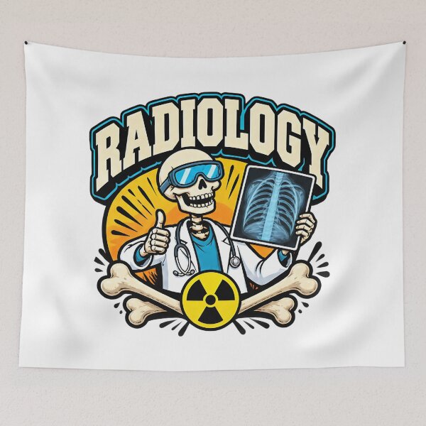 Item preview, Radiology Funny Halloween Skeleton Medical Imaging designed and sold by ArtDesignTp.