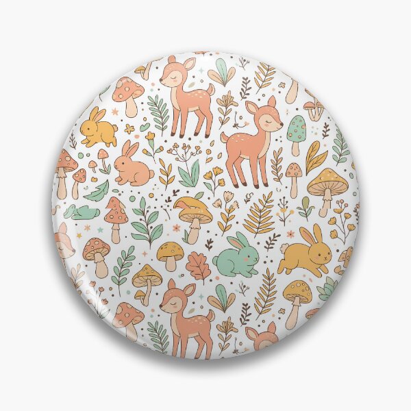 Item preview, Ivanna Baca Pattern Collection Cute Y2K Woodland Watercolor designed and sold by ART ATTACK ZONE.