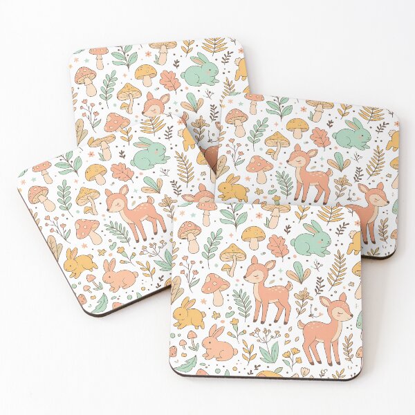 Item preview, Ivanna Baca Pattern Collection Cute Y2K Woodland Watercolor designed and sold by ART ATTACK ZONE.