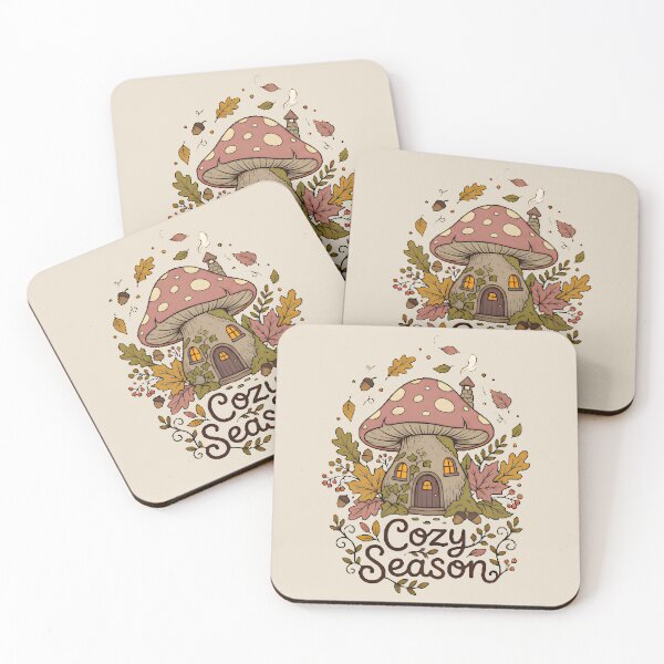 Item preview, Cozy Season Vintage Mushroom House Cottagecore Fall designed and sold by PACS0011.