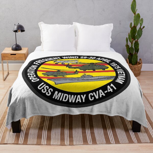 Item preview, Operation Frequent Wind USS Midway Vietnam Patch designed and sold by CharlieDesings.