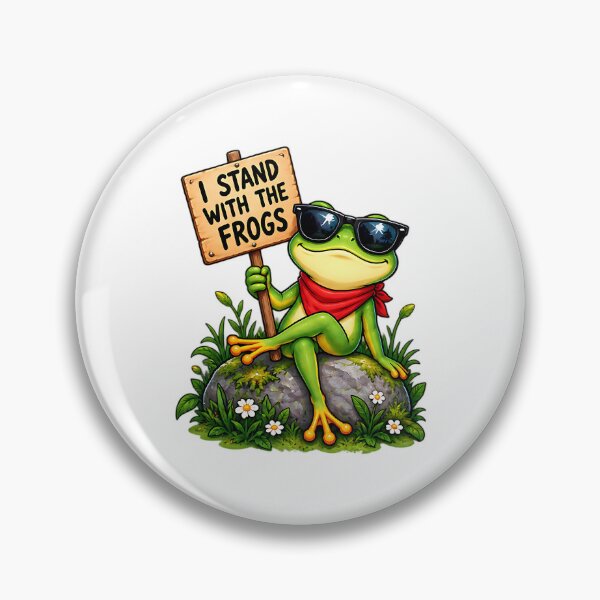 Item preview, I Stand With The Frogs Resist Frog Protest Humor designed and sold by ArtDesignTp.
