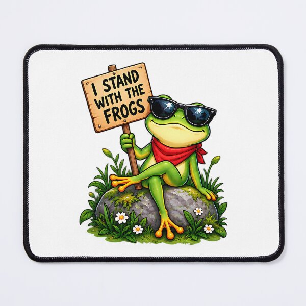 Item preview, I Stand With The Frogs Resist Frog Protest Humor designed and sold by ArtDesignTp.