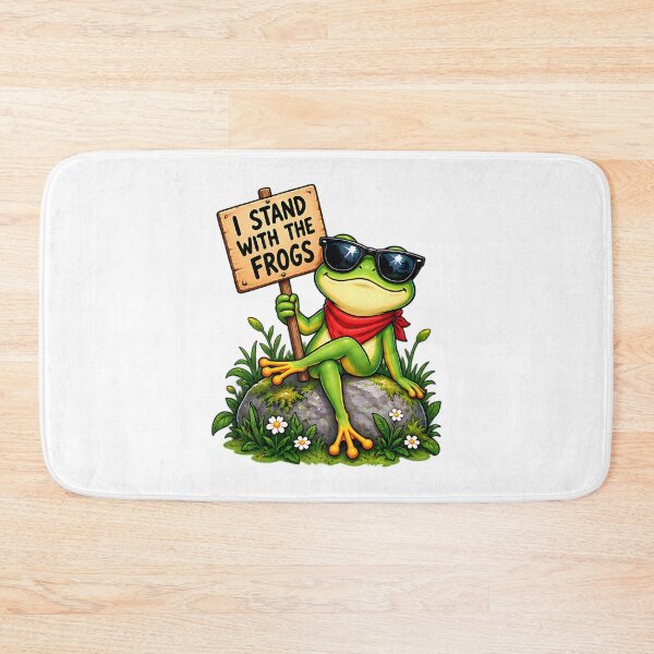 Item preview, I Stand With The Frogs Resist Frog Protest Humor designed and sold by ArtDesignTp.