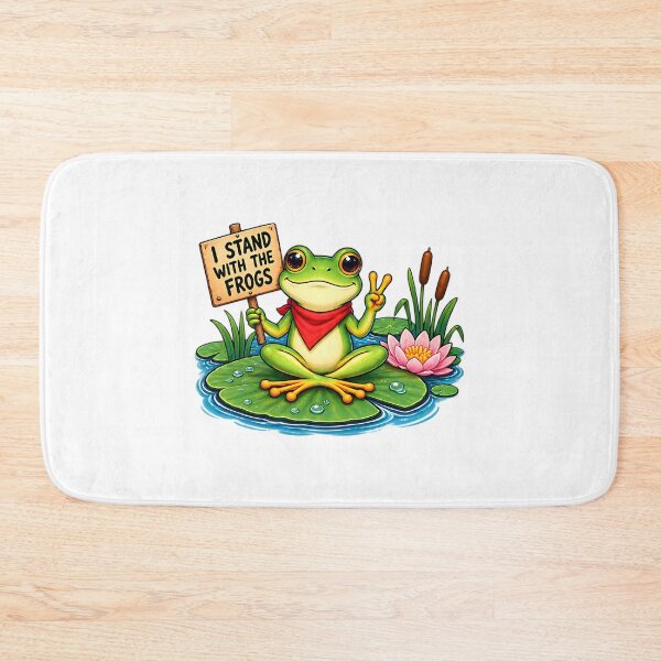 Item preview, I Stand With The Frogs Frog Resist Solidarity Humor designed and sold by ArtDesignTp.