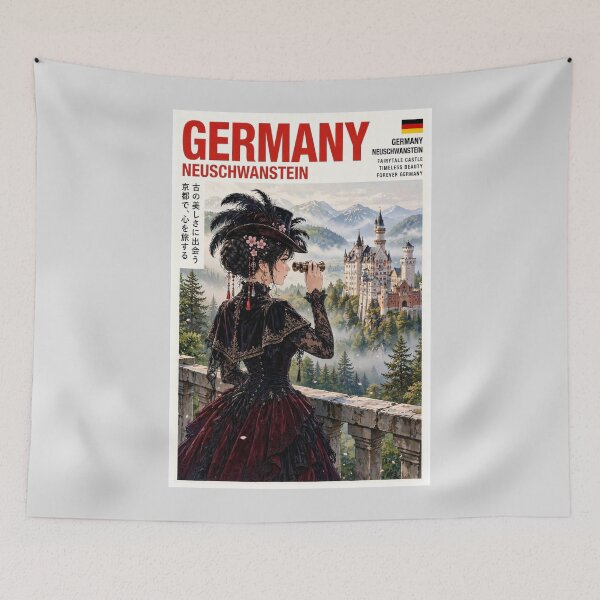 Item preview, Germany — Neuschwanstein Castle — Gothic Dreams of a Fairytale Kingdom designed and sold by DibujandoPorfa.