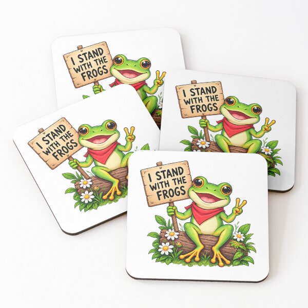 Item preview, I Stand With The Frogs Funny Resist Frog Statement designed and sold by ArtDesignTp.