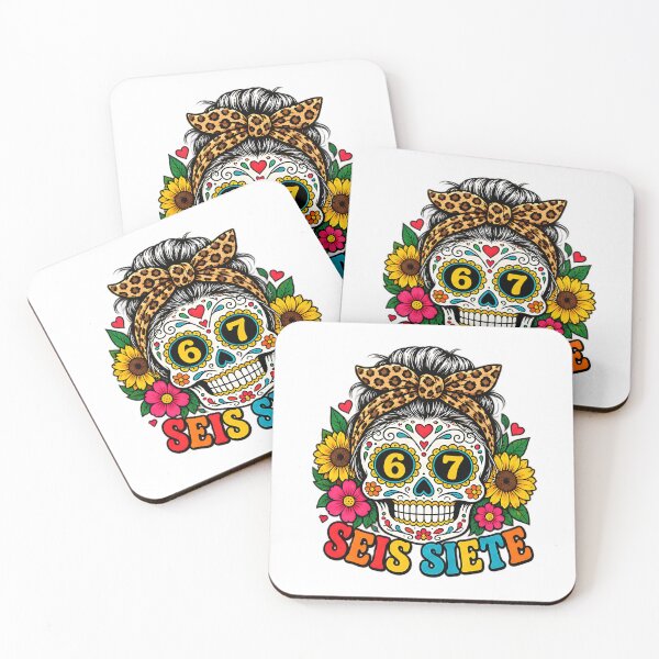Item preview, Seis Siete Women's Seis Siete Mexican Skull Artwork designed and sold by ArtDesignTp.