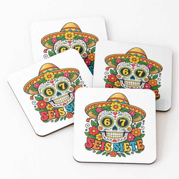 Item preview, Seis Siete Women's Skull Mexican Skull Graphic Art designed and sold by ArtDesignTp.