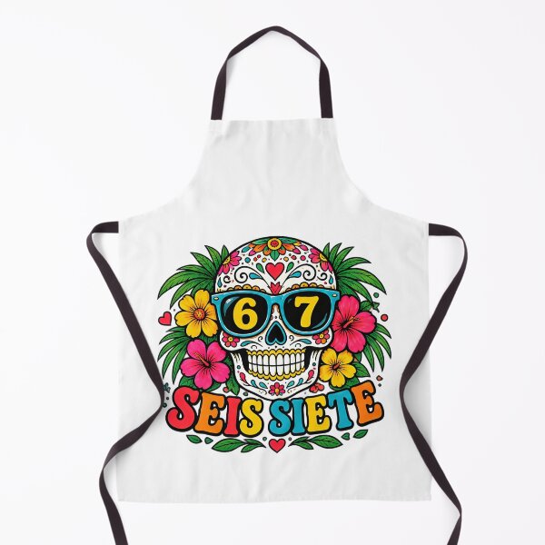 Item preview, Seis Siete Cráneo de mujer Seis Siete Arte de cráneo mexicano designed and sold by ArtDesignTp.