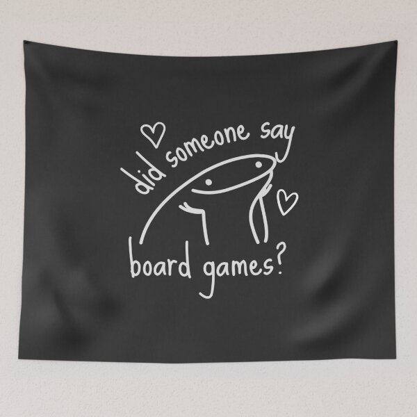 Item preview, Cute Did Someone Say Board Games Doodle White designed and sold by TackyTime.