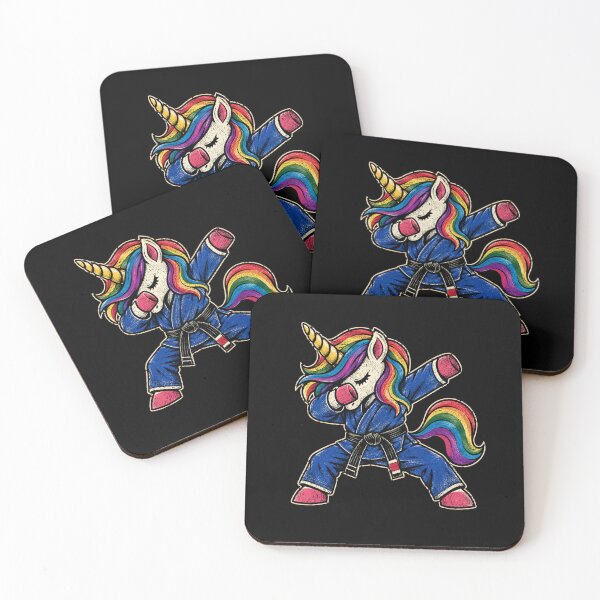 Item preview, Retro Dabbing Unicorn Brazilian Jiu Jitsu designed and sold by Moizento.