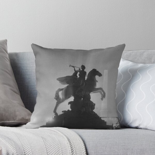 Item preview, Winged horse, Pegasus, 1930 Paris, 'Plac e de la Concorde' right bank of the Seine River, vintage black and white photograph designed and sold by Astrid Arkhangelsky.
