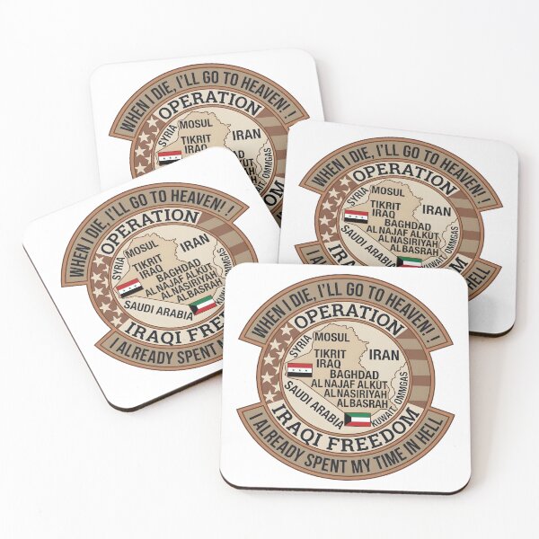 Item preview, Operation Iraqi Freedom Spent My Time In Hell Patch    designed and sold by CharlieDesings.
