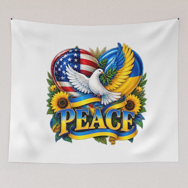 Item preview, Peace for Ukraine Resilience Freedom Strength Unity designed and sold by ArtDesignTp.