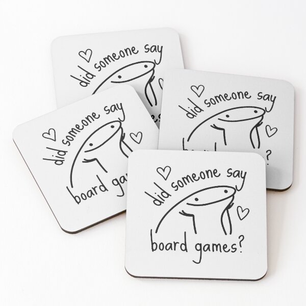 Item preview, Cute Did Someone Say Board Games Doodle Black designed and sold by TackyTime.