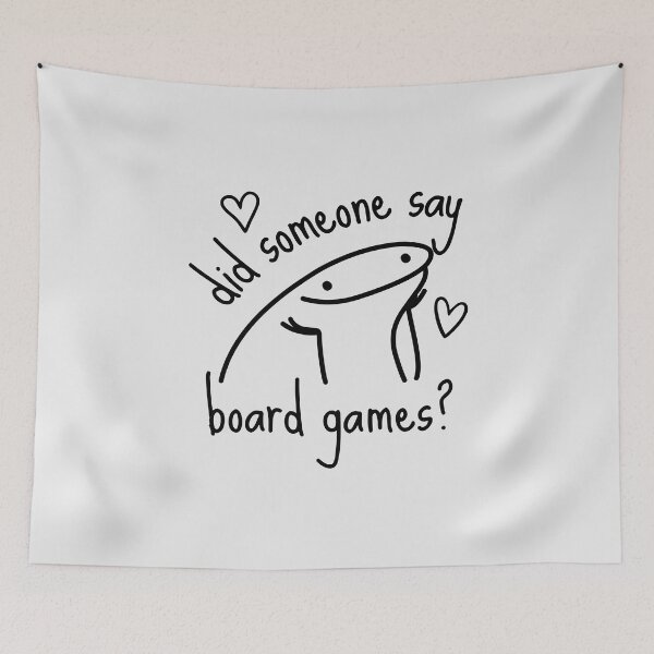 Item preview, Cute Did Someone Say Board Games Doodle Black designed and sold by TackyTime.