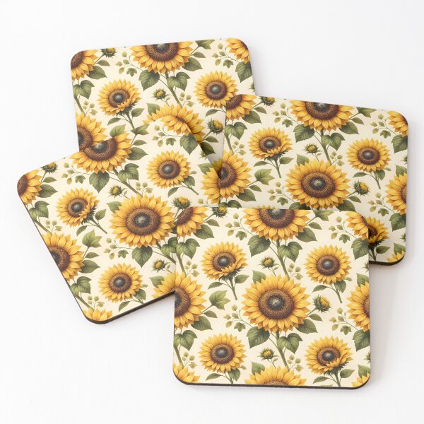 Item preview, Golden Sunflower Garden Pattern designed and sold by Sybille-Yates.