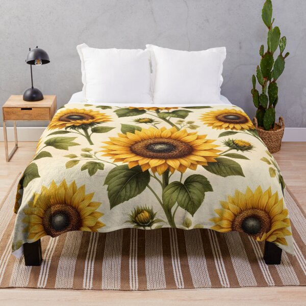 Item preview, Golden Sunflower Garden Pattern designed and sold by Sybille-Yates.