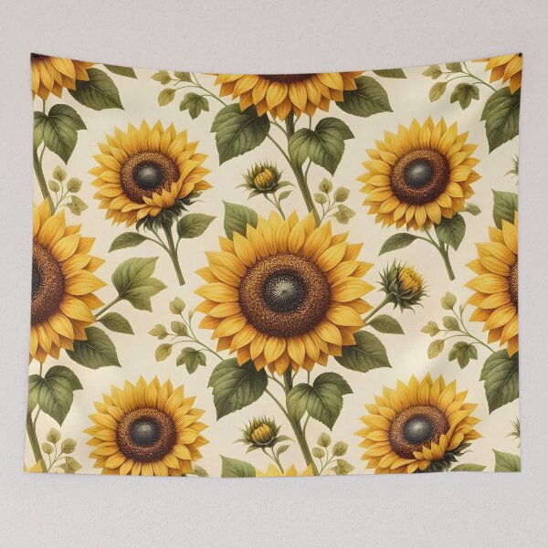Item preview, Golden Sunflower Garden Pattern designed and sold by Sybille-Yates.