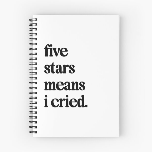 Item preview, Five Stars Means I Cried designed and sold by PopOffStudio.