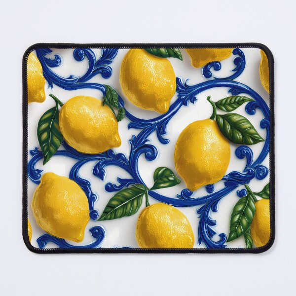 Item preview, Italian Sicilian Lemon Ceramic Tile Pattern 03 designed and sold by The Design Asset Station.