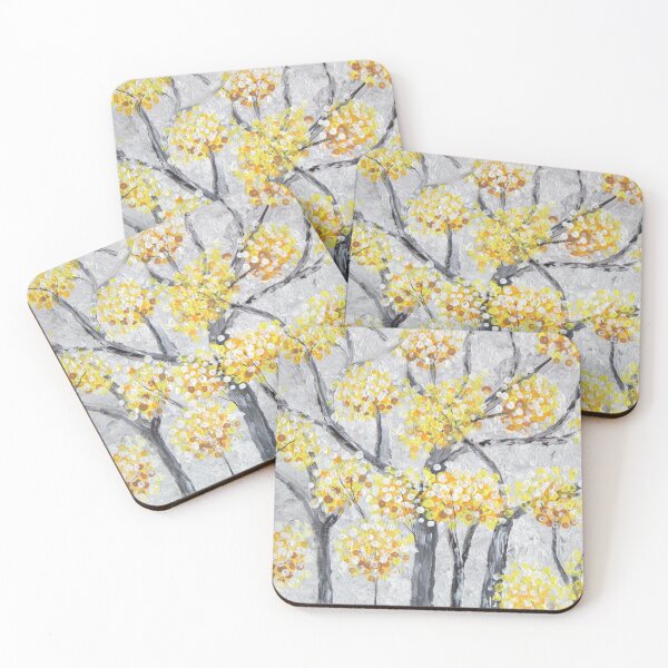 Item preview, Golden Blossoms in Spring designed and sold by GalinaFluidArt.