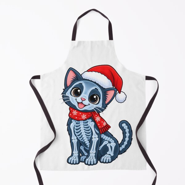Item preview, Cute Christmas X-Ray Cat – Veterinary Radiology Santa Kitten designed and sold by Bettybee00.
