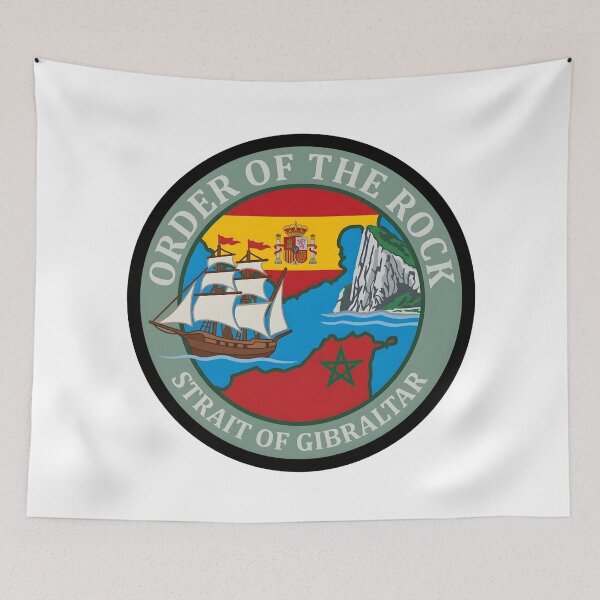 Item preview, Order of the Rock Strait of Gibraltar Patch designed and sold by CharlieDesings.
