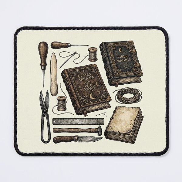 Item preview, Vintage Bookbinding and Arcane Spellbook Tools Set designed and sold by bvdesignart.
