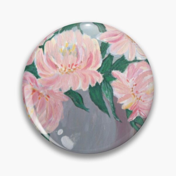 Item preview, Blush Peonies in a Ceramic Vase designed and sold by GalinaFluidArt.