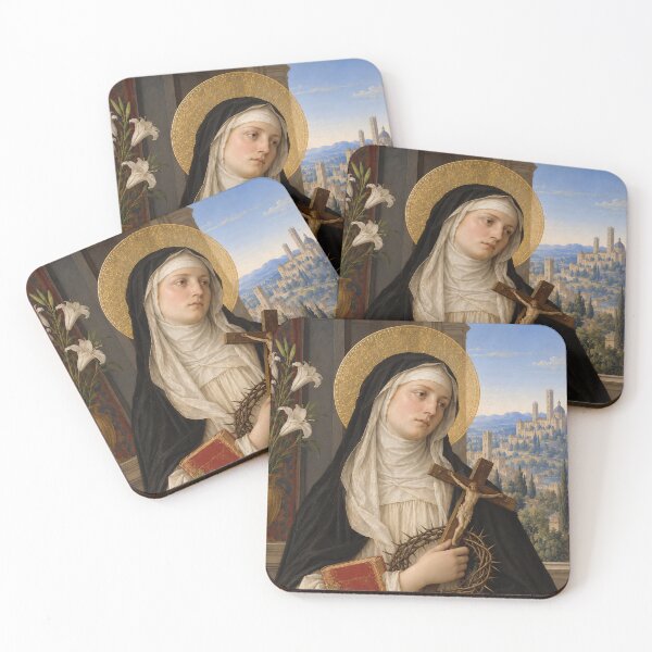 Item preview, Saint Catherine of Siena – Renaissance Catholic Sacred Art designed and sold by Crux Fidelis.