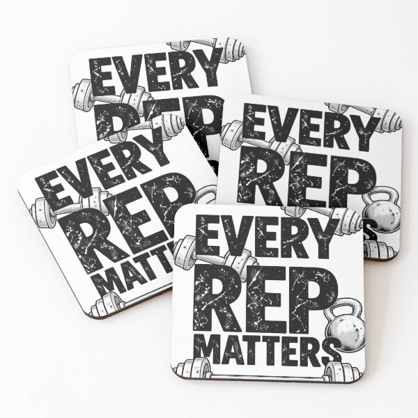 Item preview, Every Rep Matters Gym Typography designed and sold by JAZZY-DESIGN.