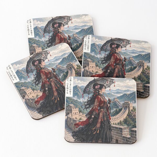 Item preview, China — Great Wall — Gothic Elegance Above the Mountains designed and sold by DibujandoPorfa.