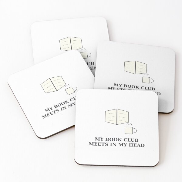 Item preview, My Book Club Meets In My Head Reader T-Shirt designed and sold by Paws & Pine Studio.