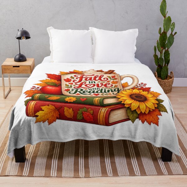 Item preview, Fall In Love With Reading Autumn Bookworm Pumpkin Lover designed and sold by ArtDesignTp.