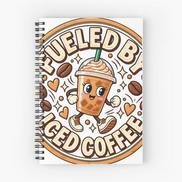 Item preview, Fueled by Iced Coffee Retro Badge designed and sold by JAZZY-DESIGN.