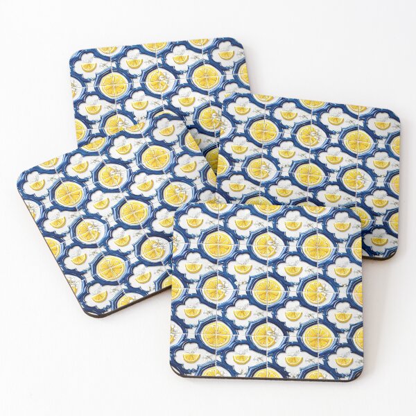Item preview, Italian Sicilian Lemon Ceramic Tile Pattern 07 designed and sold by The Design Asset Station.